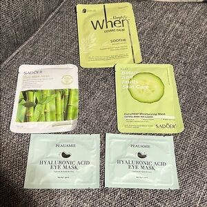 NWT- 5 pack- Eye and Face Masks
